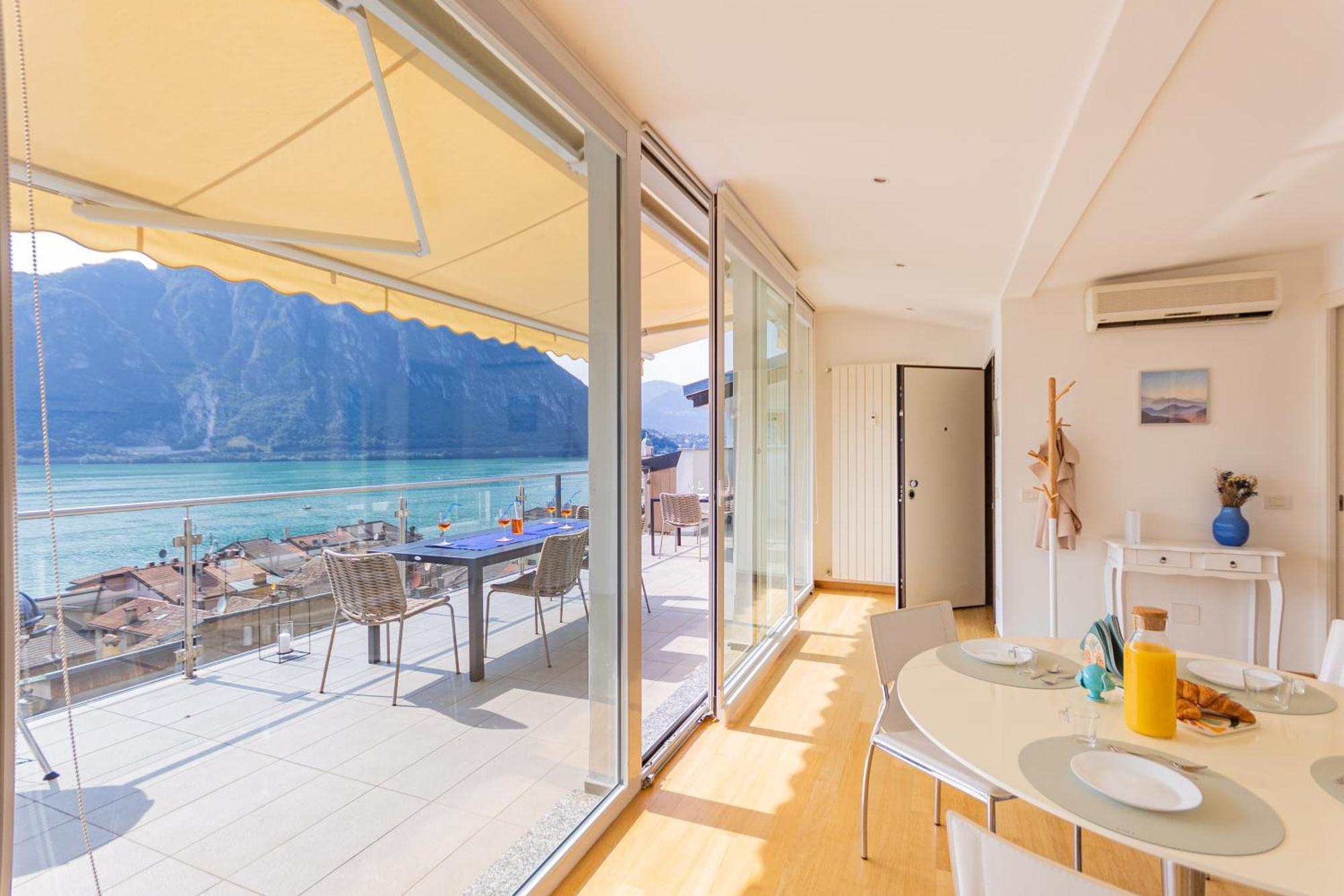 Casa Madlen - Bright Attic With Marvelous View Apartment Campione d'Italia Ngoại thất bức ảnh
