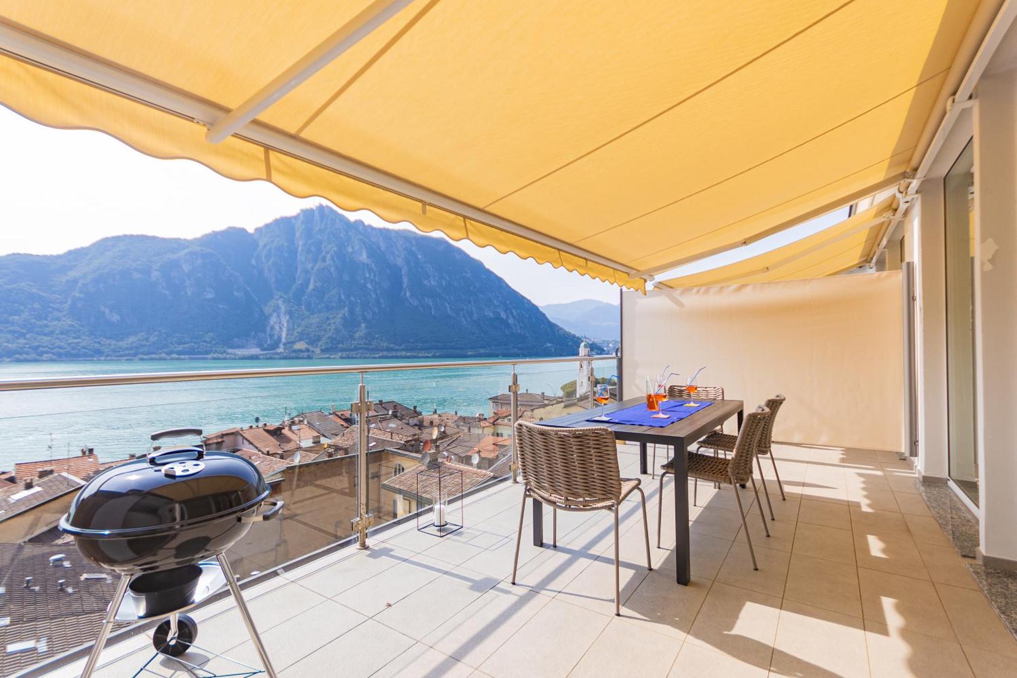Casa Madlen - Bright Attic With Marvelous View Apartment Campione d'Italia Ngoại thất bức ảnh
